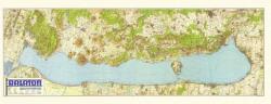  Balaton falitérkép (1939) 180*65 cm - íves papír