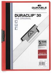 DURABLE Fermoar cu clips A4, DURABLE "DURACLIP 30", roșu 220003 (220003)