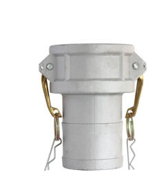 NAKAYAMA Cuplaj adaptor robinet aluminiu exterior 1-1/2" - interior 1-1/2", cu furtun, tip C (GH6740)