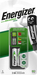 Energizer Accu Recharge Mini, 2AA Power Plus, 2000 mAh, Akkumulátor töltő (EN007)