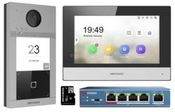 Hikvision DS-KIS604-S(B) videós kaputelefon 2 MP 17, 8 cm (7") Fekete, Szürke, Ezüst (DS-KIS604-S)