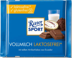 Ritter SPORT Laktózmentes tejcsokoládé 100 g