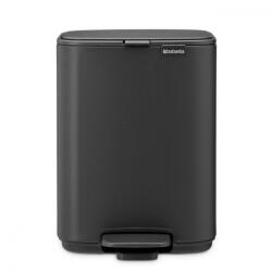 Brabantia Кош за боклук Brabantia Bo Pedal 1010131, 4 л, Леко затваряне, Противоплъзгаща основа, Минерално покритие, Тъмносив (1010131)