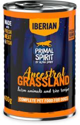 PRIMAL Spirit Iberian Ancestral Grassland hrană umedă pentru câini 400 g
