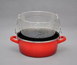 Metalac zománcozott fritőz 22 cm, 3, 3 L, inox betéttel (64332) (64332)