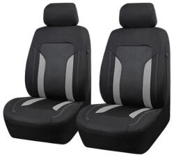 Autolife AD9341-2G 2DB-os Univerzális üléshuzat 1+1 - Légzsákos - Tároló zsebbel - szürke-fekete (01174) - olaj