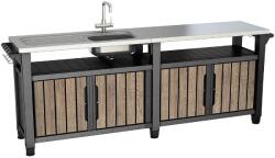 Keter Unity Chef grillezőasztal 415 l, ashwood