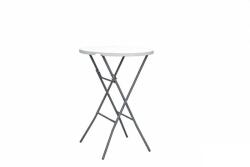 Heinner Heiner HR-DMPP012 összecsukható kerek asztal, M80xM110 cm, Fehér/Szürke (HR-DMPP012)