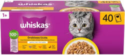 Whiskas Baromfi Válogatás Alutasakos Macskaeledel Aszpikban (Csirke, Pulyka, Baromfi, Kacsa) - 40x85 g