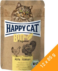 Happy Cat Bio Gabonamentes Alutasakos Macskaeledel (Csirke és Pulyka) - 12x85 g