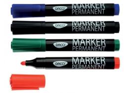 Daco Marker permanent, grosime scriere 3 mm, varf rotund, pe baza de alcool Albastru (MK130A)