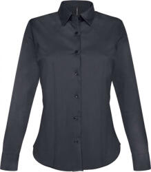 Kariban Női blúz Kariban KA530 Ladies' Long-Sleeved Stretch Shirt -2XL, Zinc