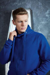 Just Hoods Uniszex pulóver Just Hoods AWJH150 Graduate Heavyweight Zoodie -XS, Royal Blue