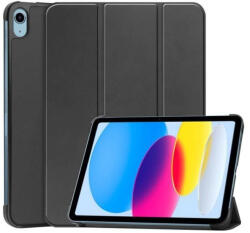 Gigapack Tok álló, bőr hatású (aktív FLIP, oldalra nyíló, TRIFOLD, asztali tartó) FEKETE - Apple Ipad 11(2025) (GP-132719)