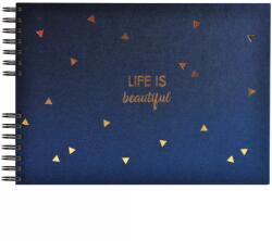 Exacompta Fotóalbum spirál 32x22 cm 25 lap Life kék (16452E)