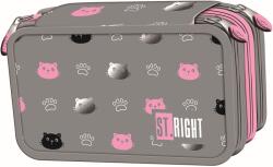 ST.RIGHT Penar cu accesorii St. Right Kitty Paw - 3 fermoare (5903235301049) Penar