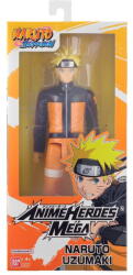 BANDAI Anime Heroes Mega Naruto - Uzumaki Naruto (ah38151) Figurina