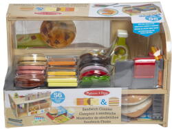 Spin Master Jucarie creativa Spinmaster Spin Master Melissa & Doug - Slice & Stack Sandwich Counter, Play Kitchen (6074860)