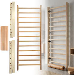  Bordásfal inSPORTline Dualmar 250x90 cm, erős és tartós kialakítás, lakkozott felület, tartozékok rögzítésének lehetősége, könnyű karbantartás