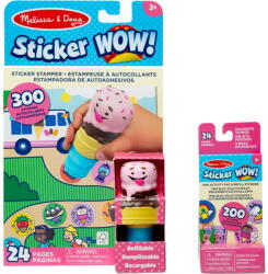 Spin Master Jucarie creativa Spinmaster Spinmaster Melissa & Doug - Stickers WOW! Ice Cream Sticker Stamp & Pad (6075131)