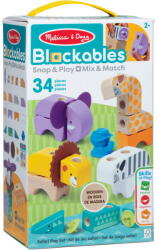Spin Master Jucarie creativa Spinmaster Spin Master Melissa & Doug - Blockables Safari Playset, Construction Toy (6074903)