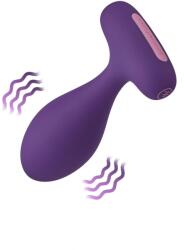 FemmeFunn Vibrator Anal PLUA Remote Control, 10 Moduri Vibratii, Mod Climax, Silicon, USB, Mov, 11.1 cm, Femme Fun