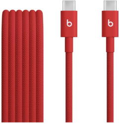 Apple Cablu Beats USB-C la USB-C de 1, 5 m, Woven, Rosu (MDGF4ZM/A) - vexio