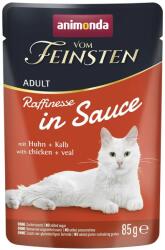 Animonda Vom Feinsten Raffinesse In Sauce csirke & borjúhús szószban 12 x 85 g