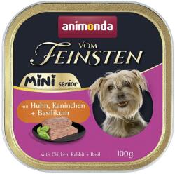 Animonda Vom Feinsten Senior Mini - csirke, nyúl és bazsalikom 12 x 100 g