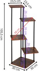 SPRINGOS Ga0207 Fém Virágtartó 106 Cm (ga0207)
