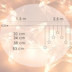 SPRINGOS Cl4139 Csillagok Függöny 70 Led (cl4139)