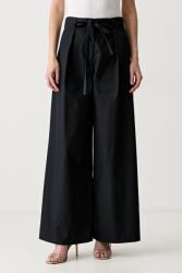 Karl Lagerfeld pantaloni wide leg pentru femei din bumbac 9BY2-SPDZOH_99X (B3W10084)