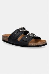 Love Moschino șlapi pentru femei din piele PPY2-KLD1A1_99X (JA28173G0OIA0000)