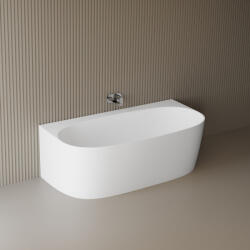 Foglia Cada freestanding dreptunghiulara, compozit alb lucios, 170x86x58 cm, Foglia Versailles (631254170003)