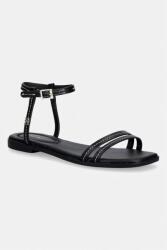 Tommy Hilfiger sandale pentru femei din piele FLAT SANDAL STITCHING PPY2-OBD028_99X