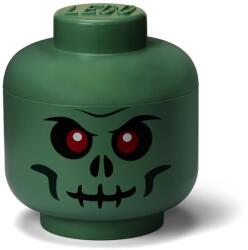  LEGO® Tároló fej (nagy) - Zöld csontváz