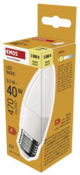 EMOS ZL4F22 LED izzó Basic gyertya / E27 / 5, 5 W (40 W) / 470 lm / Meleg fehér (ZL4F22)