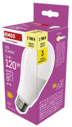 EMOS ZQ5E71 LED izzó Classic A70 / E27 / 16 W (120 W) / 1901 lm / Meleg fehér (ZQ5E71)