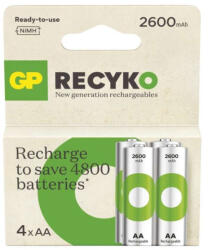 EMOS B25274 GP ReCyko NiMH Akkumulátor HR6 (AA) 2600mAh 4db (B25274)