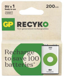 EMOS B2552 GP ReCyko NiMH Akkumulátor 6HR61 (9V) 200mAh (B2552)