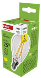 EMOS ZF1D03 LED izzó Filament Mini Globe / E14 / 1, 8 W (25 W) / 250 lm / Természetes fehér (ZF1D03)