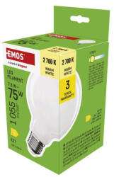 EMOS ZF2D52 LED izzó Filament G95 / E27 / 7, 8 W (75 W) / 1055 lm / Meleg fehér (ZF2D52)