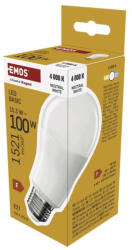 EMOS ZL5F68 LED izzó Basic A60 / E27 / 15, 3W (100 W) / 1521 lm / Természetes fehér (ZL5F68)