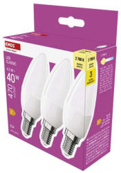 EMOS ZQ3E21.3 LED izzó Classic gyertya / E14 / 4, 2 W (40 W) / 470 lm / Meleg fehér (ZQ3E21.3)