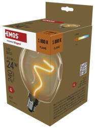 EMOS Z50B11 LED izzó DECO CG125A / E27 / 4, 5 W (24 W) / 240 lm / flame (Z50B11)