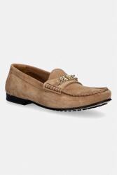 Tommy Hilfiger mocasini pentru femei din piele întoarsă TH CHAIN SUEDE LOAFER PPY2-OBD01J_80X
