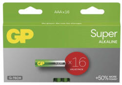 EMOS B0112H GP Super Alkáli elem AAA 16db (B0112H)