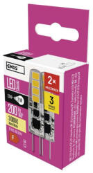 EMOS ZQ8620.2 LED izzó Classic JC / G4 / 1, 9 W (21 W) / 200 lm / meleg fehér (ZQ8620.2)