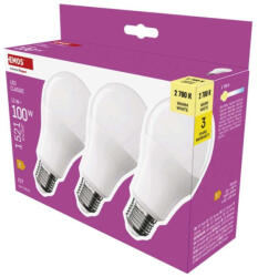 EMOS ZQ5E61.3 LED izzó Classic A60 / E27 / 13 W (100 W) / 1521 lm / Meleg fehér (ZQ5E61.3)