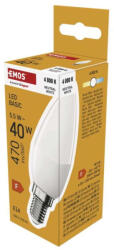 EMOS ZL3F23 LED izzó Basic gyertya / E14 / 5, 5 W (40 W) / 470 lm / Semleges fehér (ZL3F23)